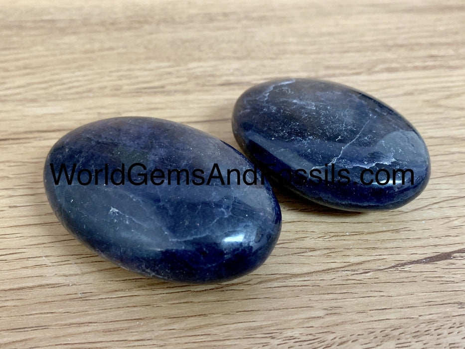 Iolite Palm Stone