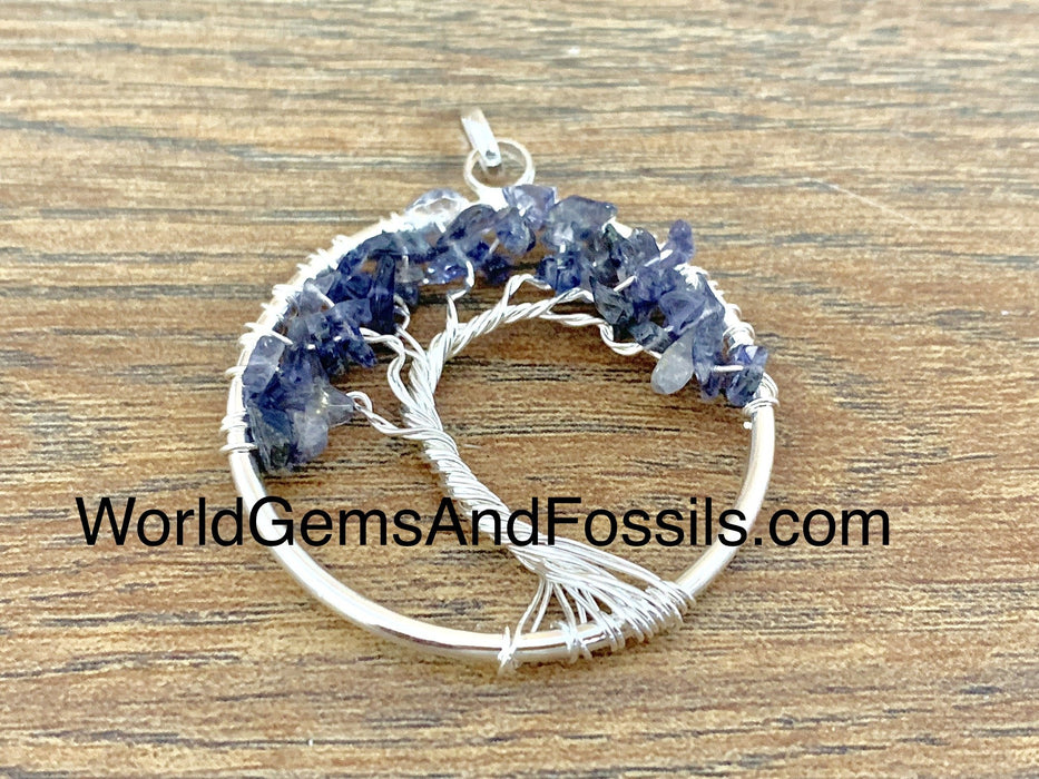 Iolite Tree Of Life Pendant