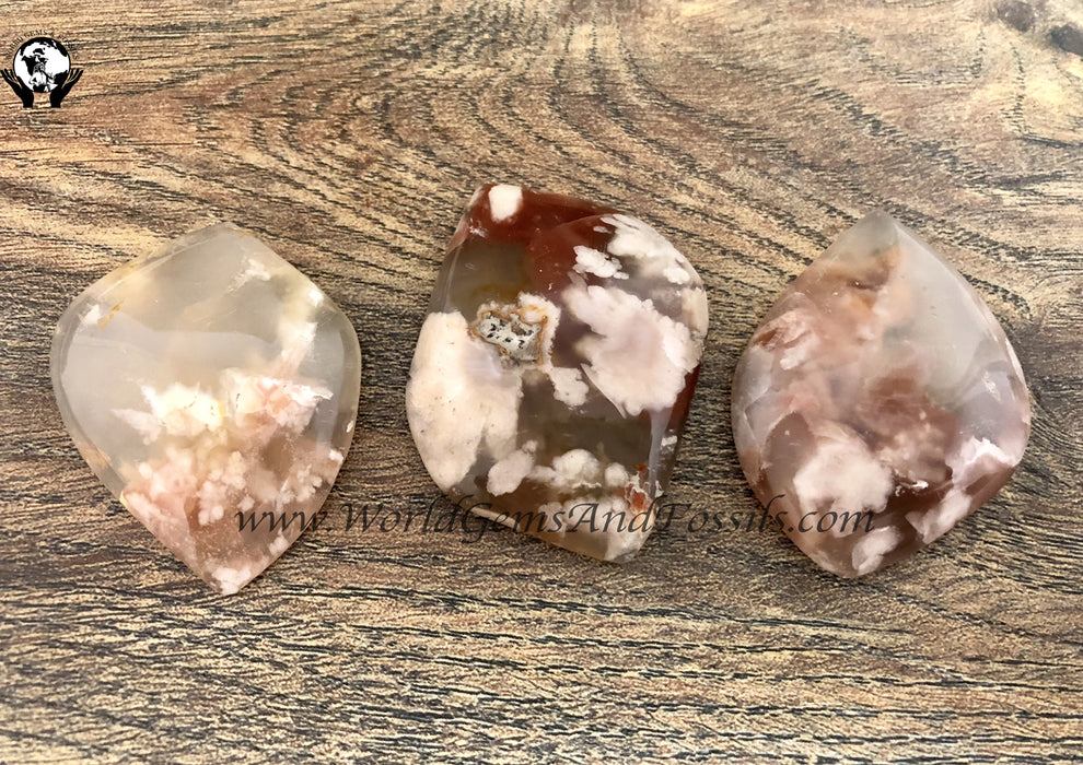 Jasper Flower Cabochons