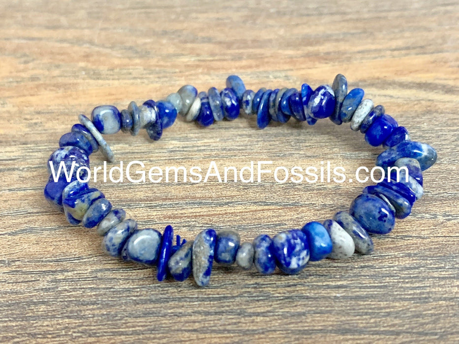 Lapis Chip Bracelet