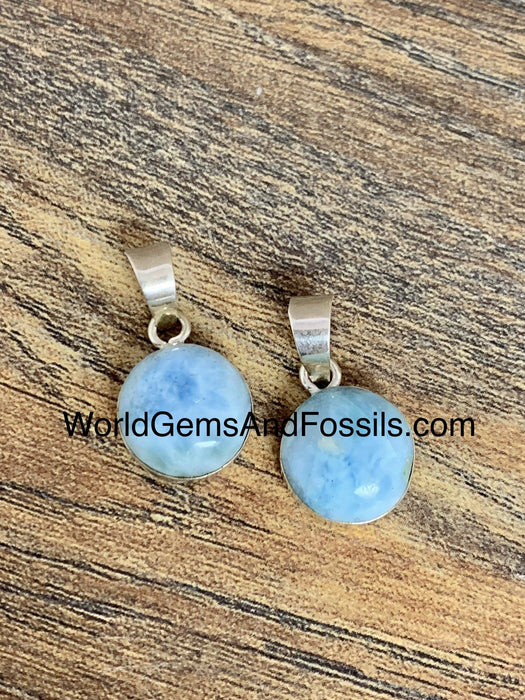 Larimar Pendant Round