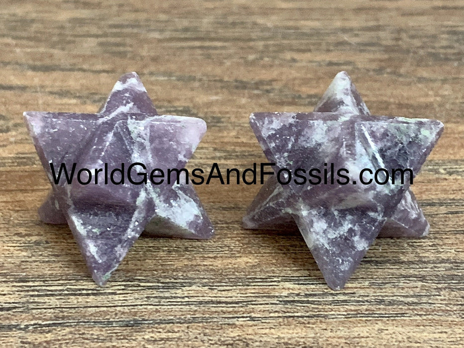 Lepidolite Merkabah 2.5"