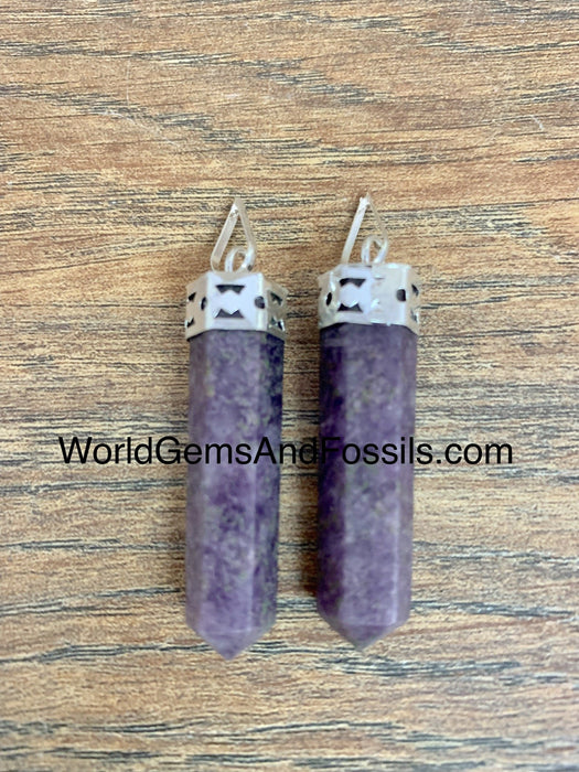 Lepidolite Pendant Pencil Point