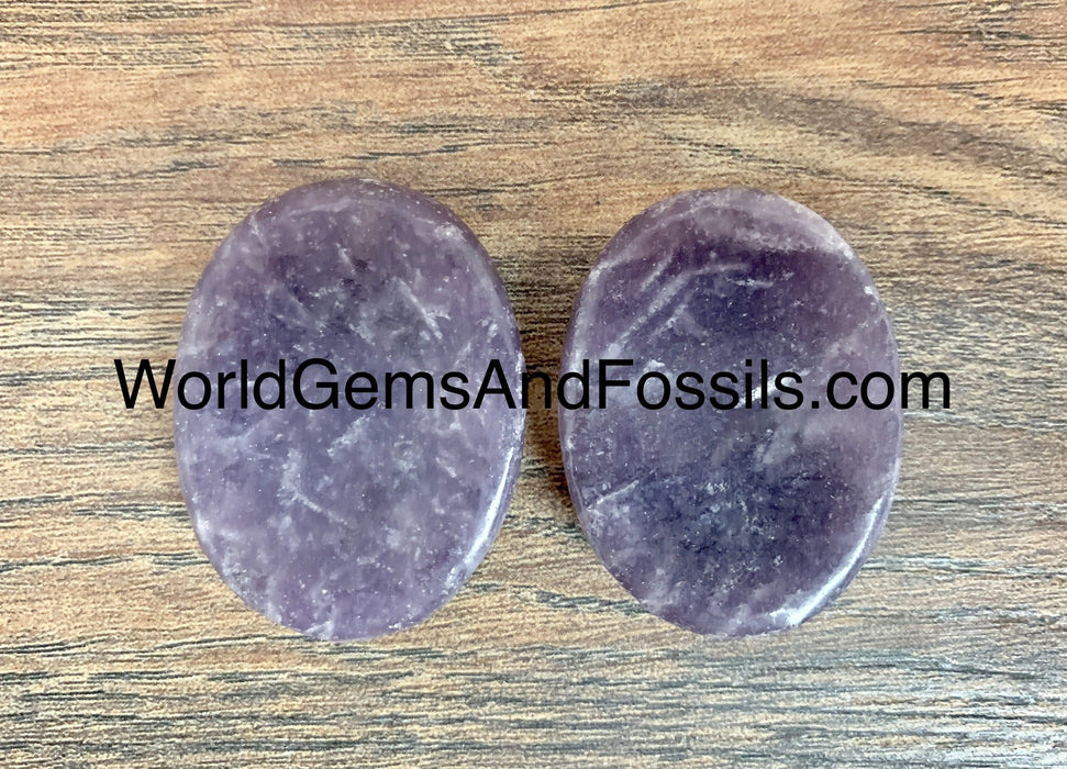 Lepidolite Worry Stones