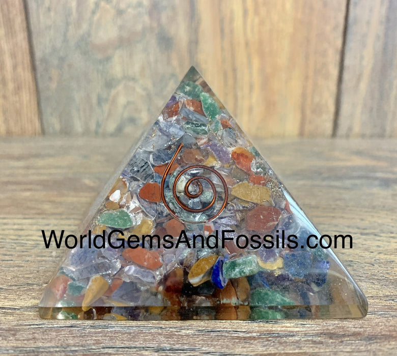 Mix Stone Orgone Pyramids 3"