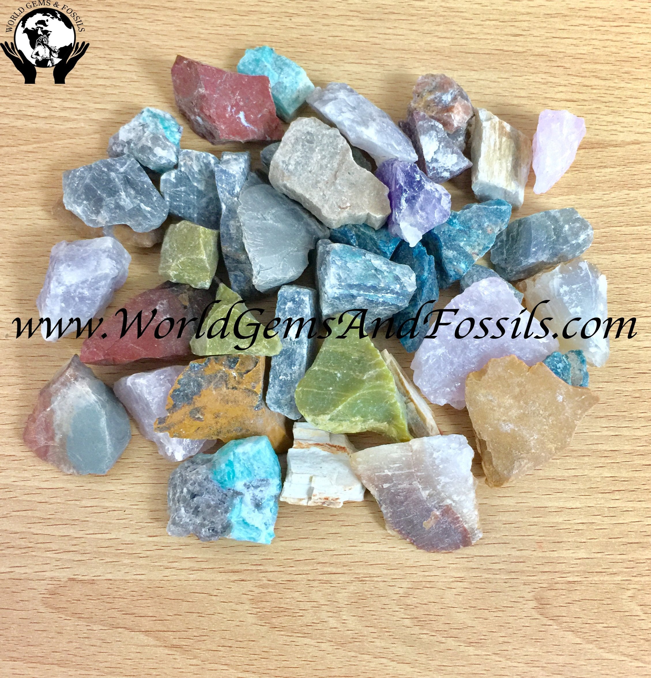Mix Stone Rough Stone 1 lb — World Gems And Fossils