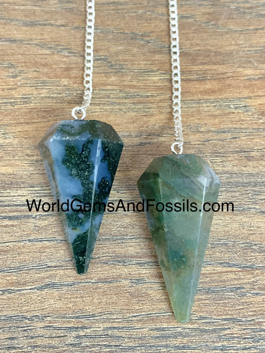 Moss Agate Pendulum