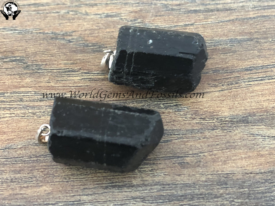 Natural Black Tourmaline Pendants