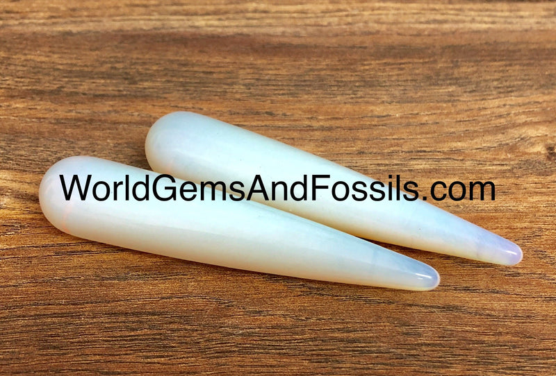Opalite Tapered Round End Wands