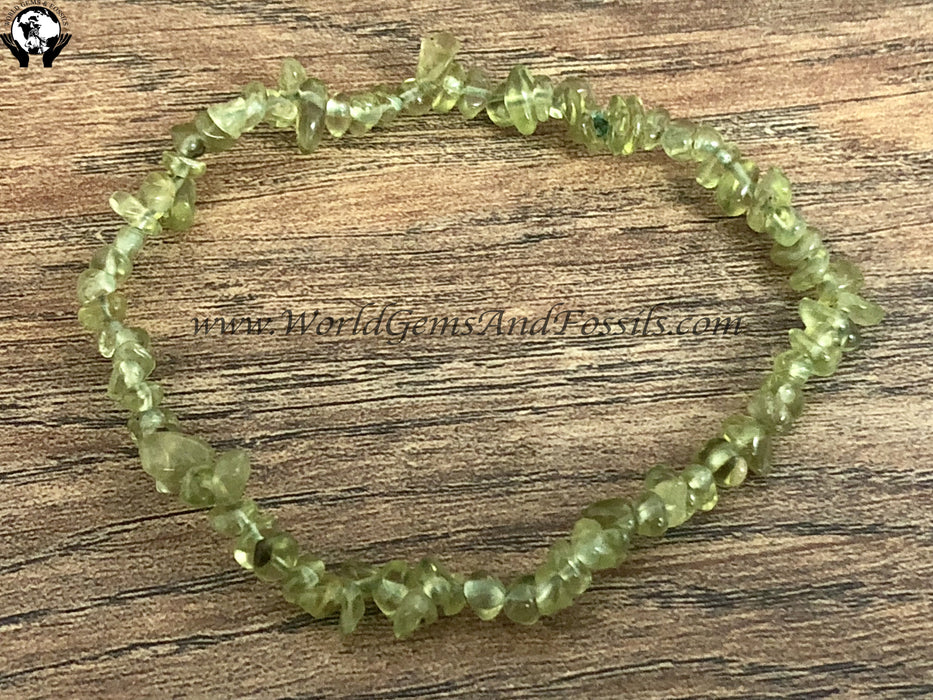 Peridot Chip Bracelet