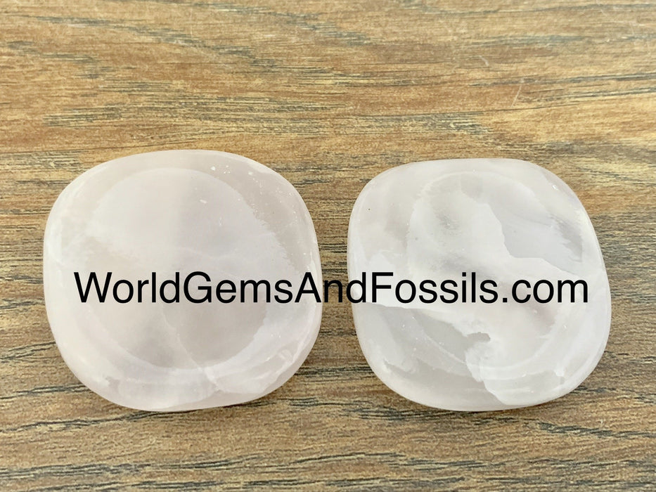 Pink Calcite Worry Stones