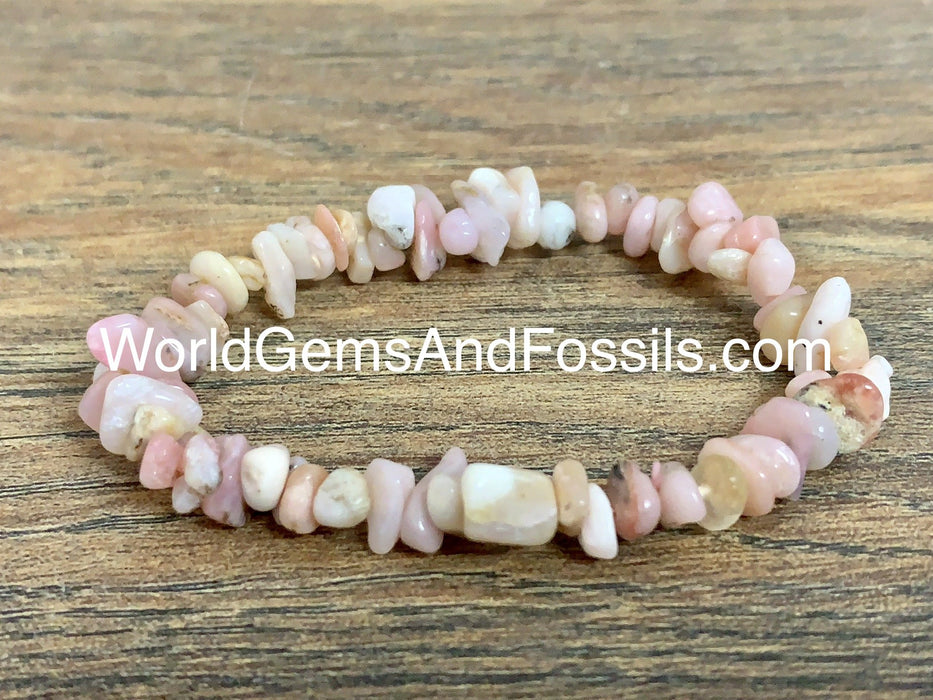 Pink Opal Chip Bracelet