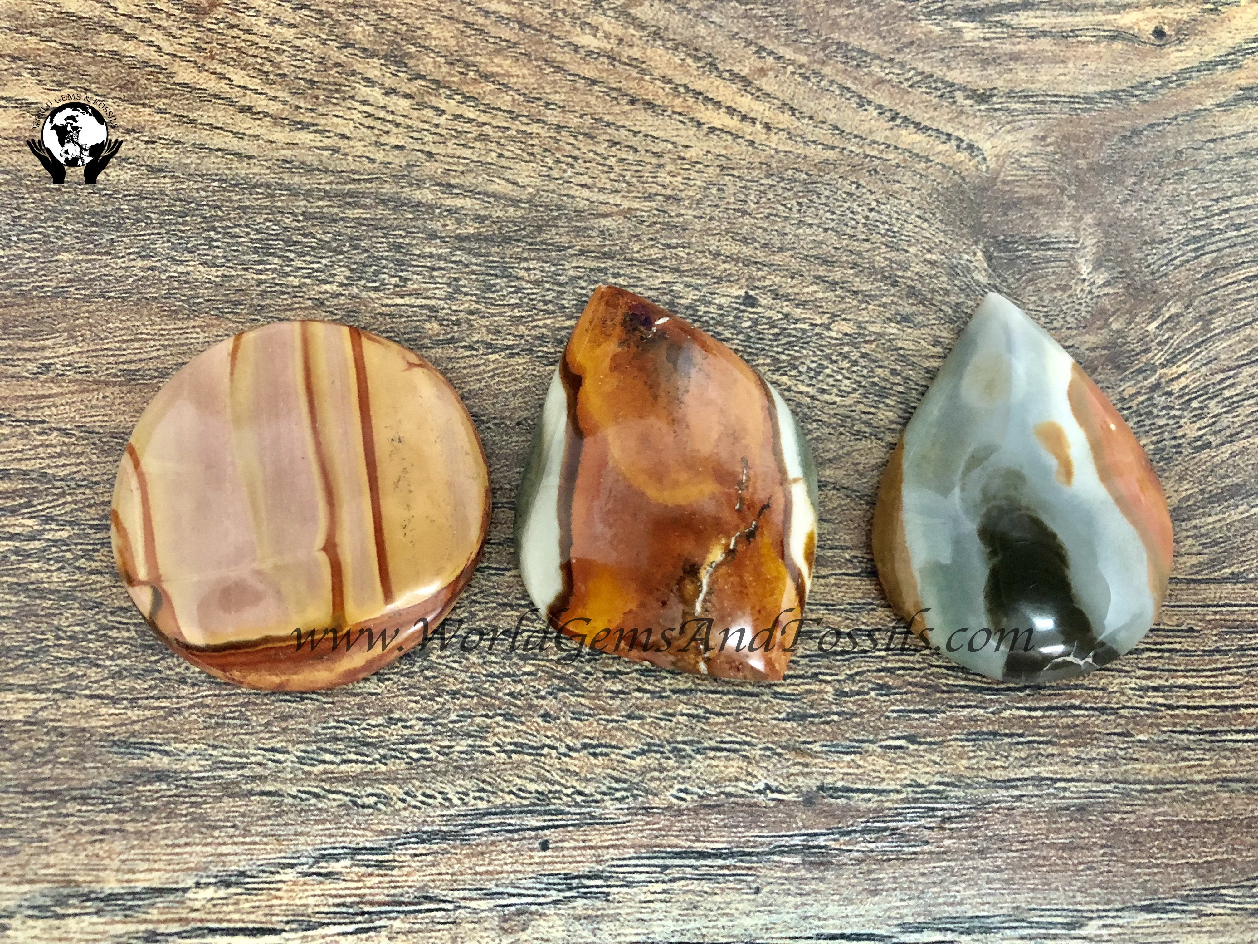 Polychrome Jasper Cabochons