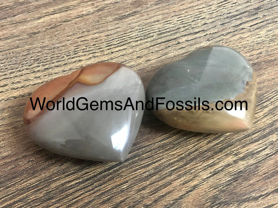 Polychrome Jasper Hearts 45-50mm