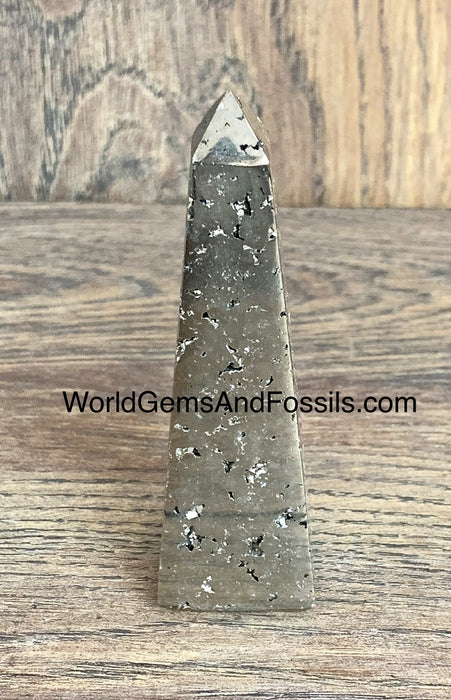 Pyrite Obelisk 3.3"