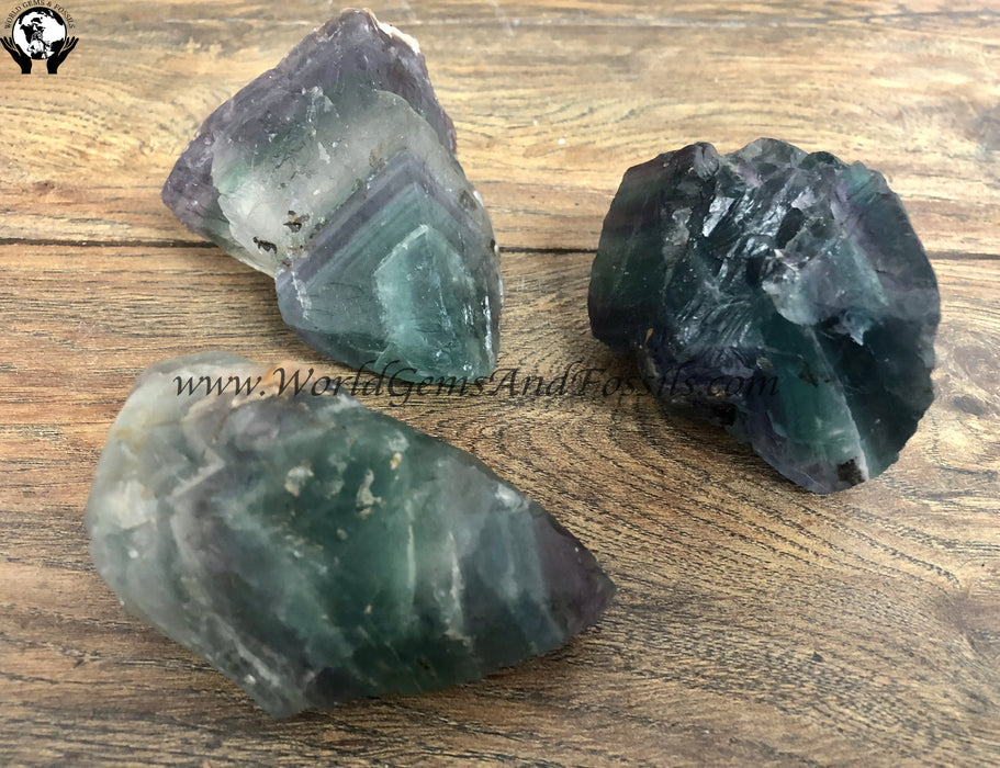 Rainbow Fluorite Specimens 2.5"-3"