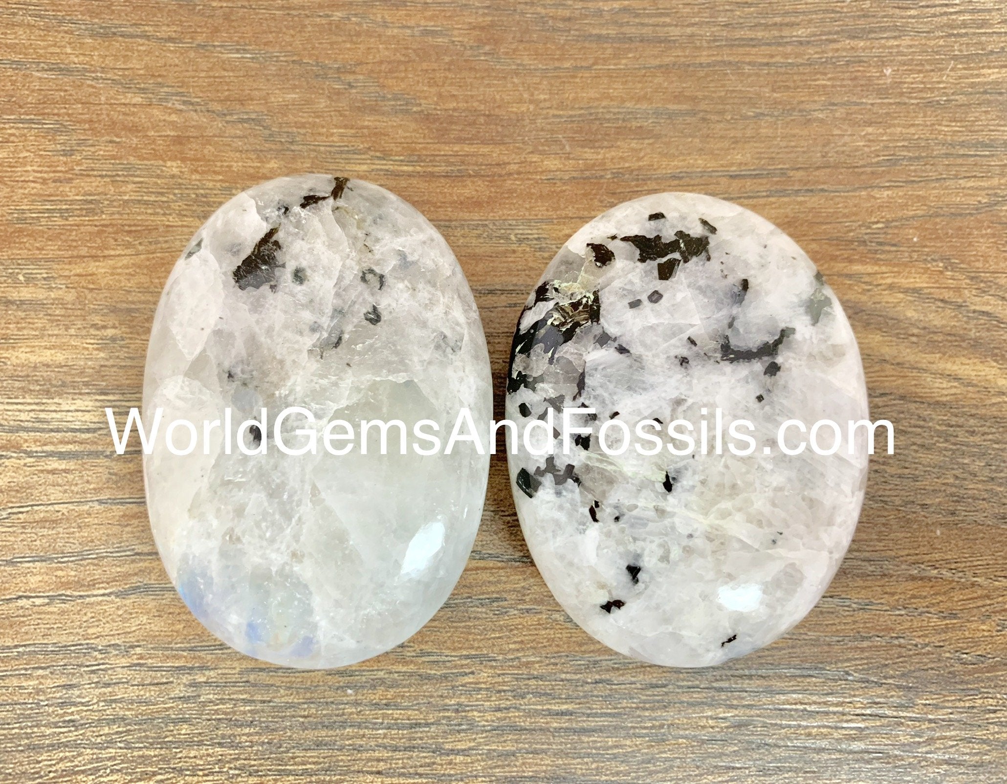 Rainbow Moonstone Palm Stones Large