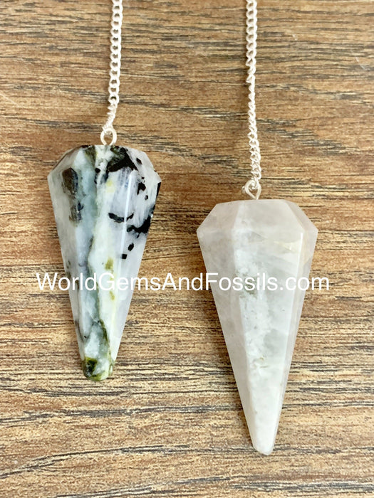 Rainbow Moonstone Pendulum