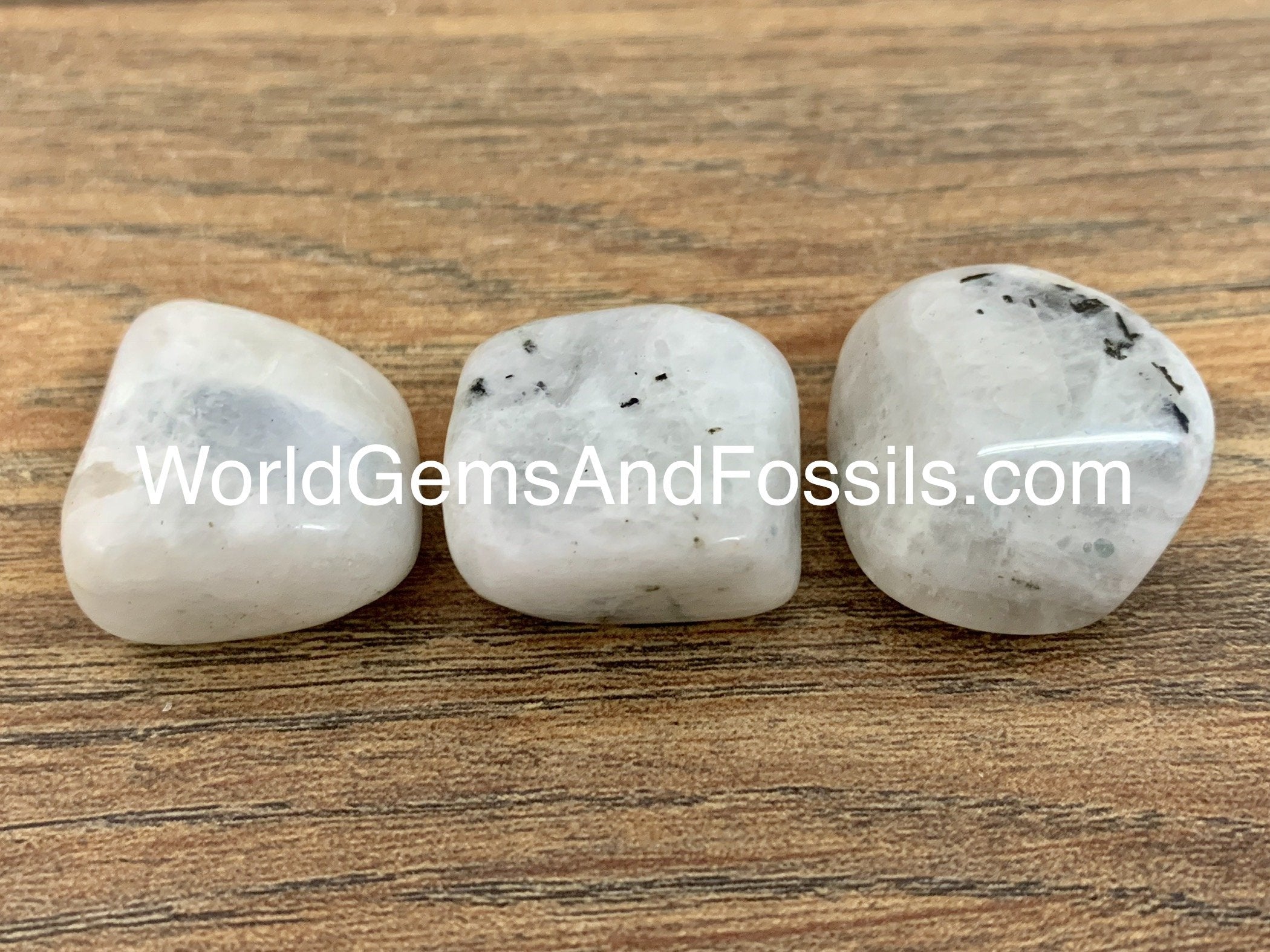 Rainbow Moonstone Tumbled Stones 5pcs