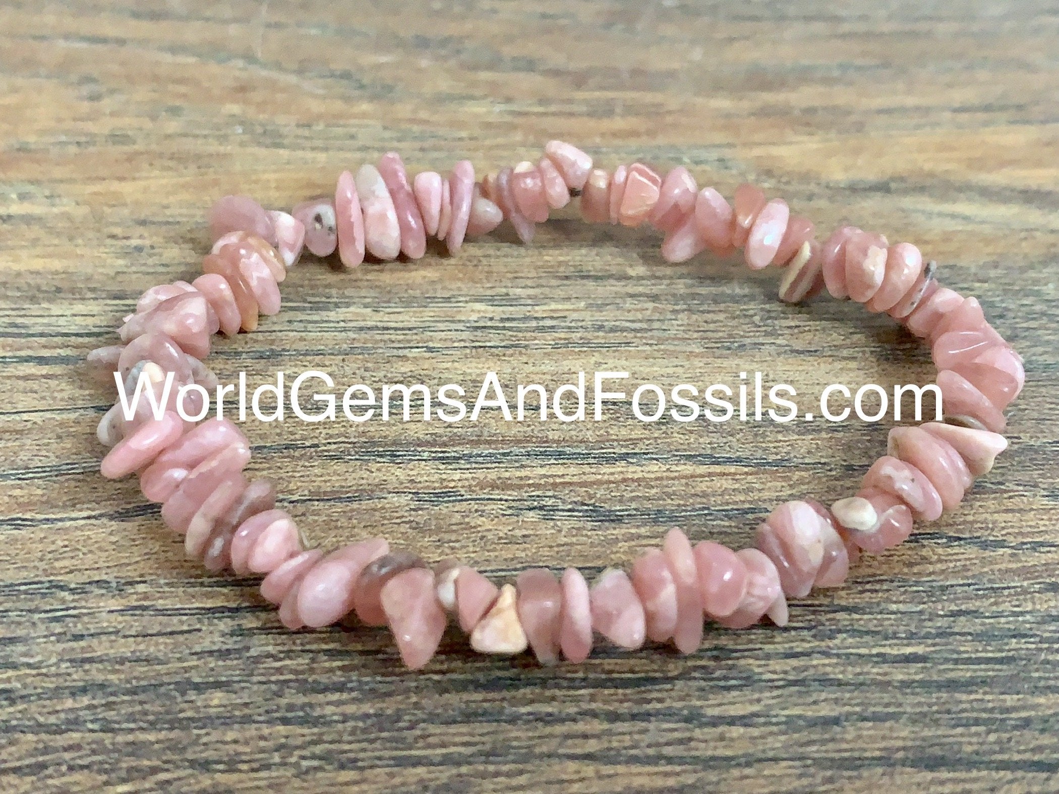 Rhodochrosite Chip Bracelets