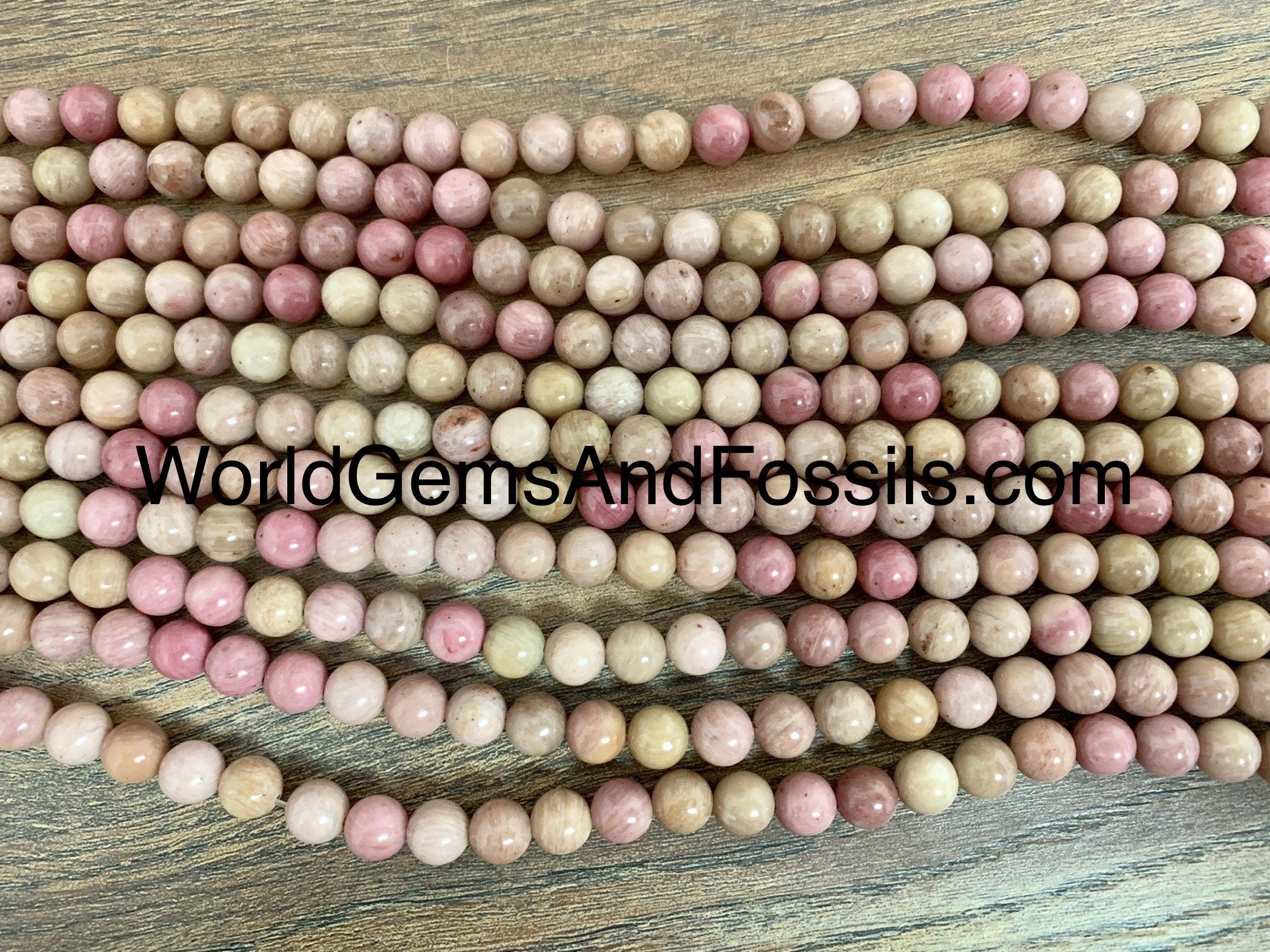 Rhodonite Beads 8mm