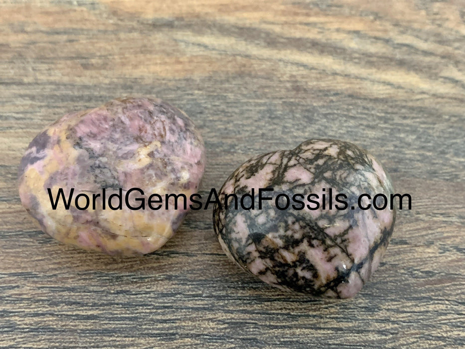 Rhodonite Heart 30mm