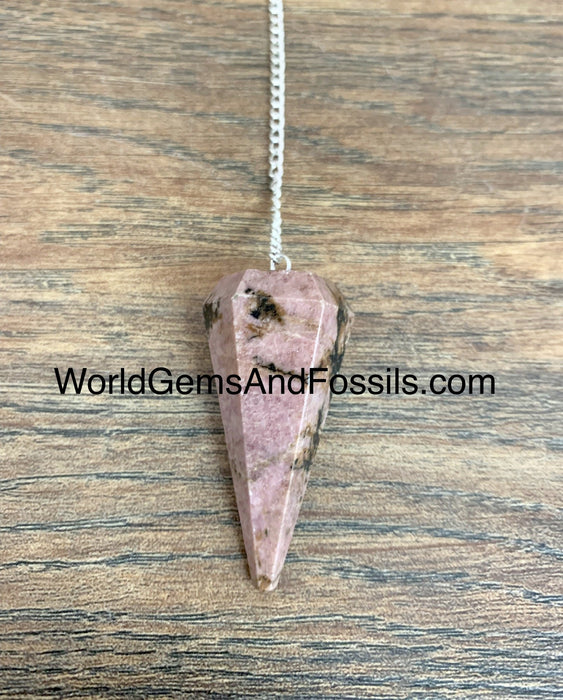 Rhodonite Pendulums