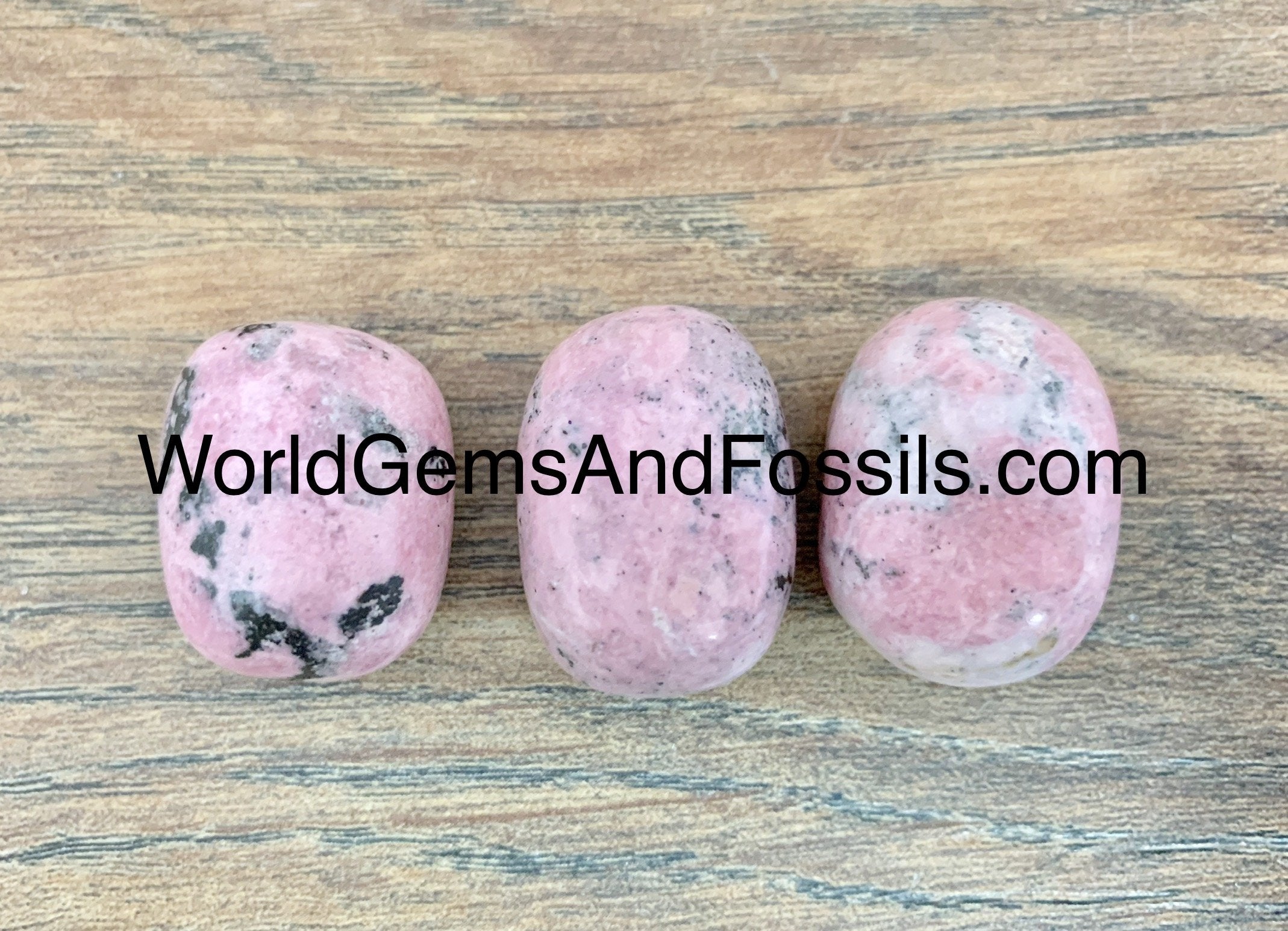 Rhodonite Tumbled Stones 10pcs