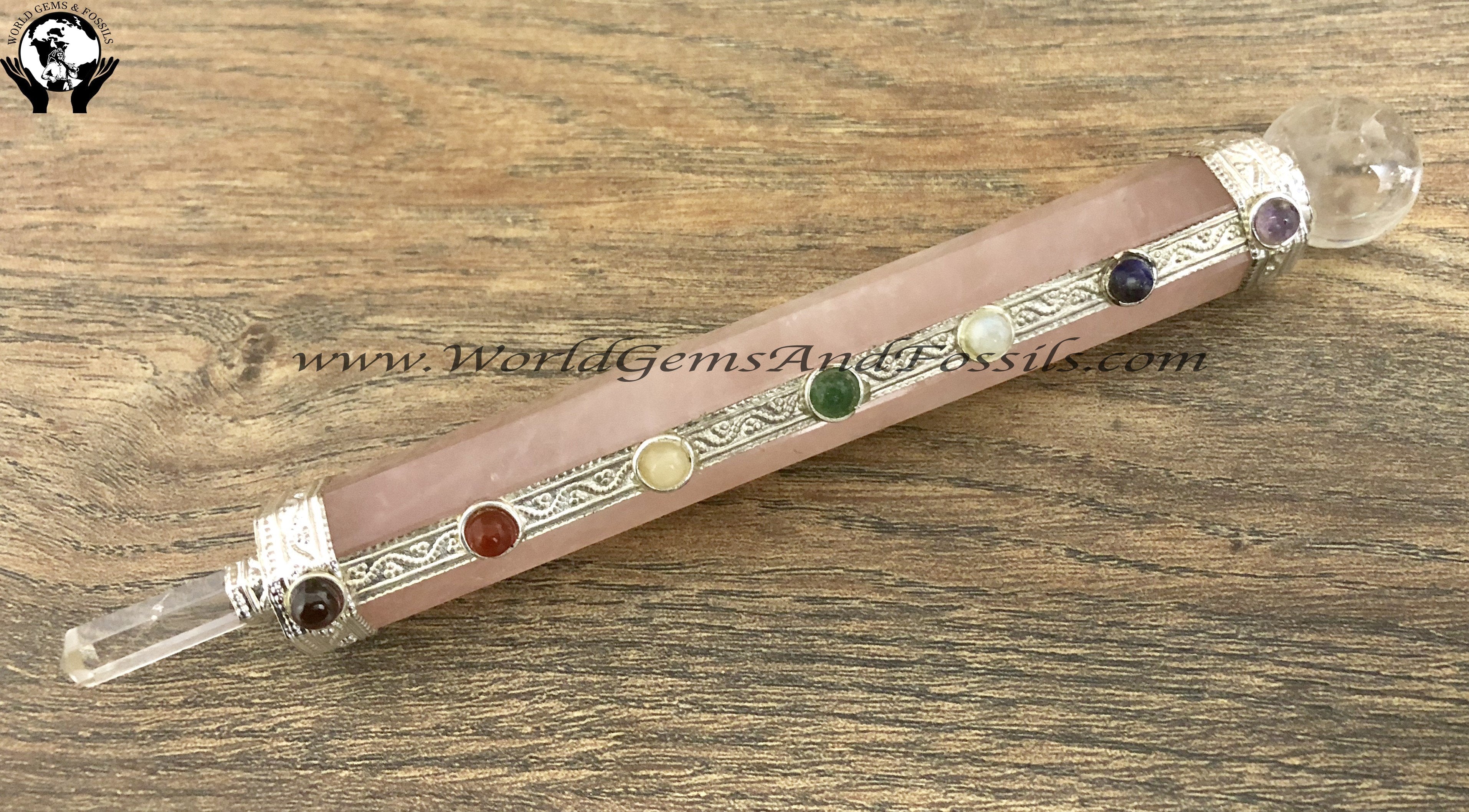 Rose Quartz Chakra Healing Wands