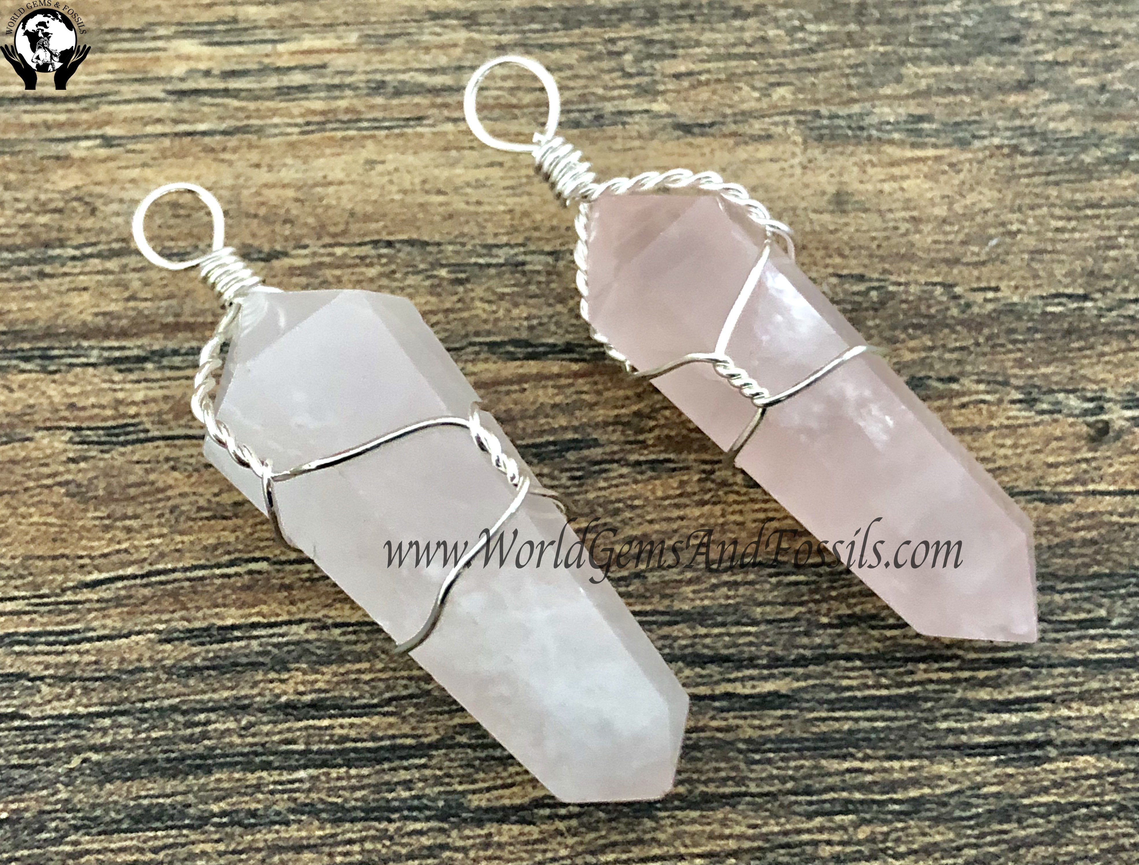 Rose Quartz DT Pendants