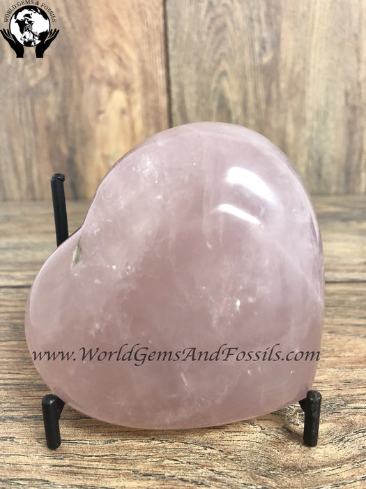 Rose Quartz Hearts 3"-3.5"
