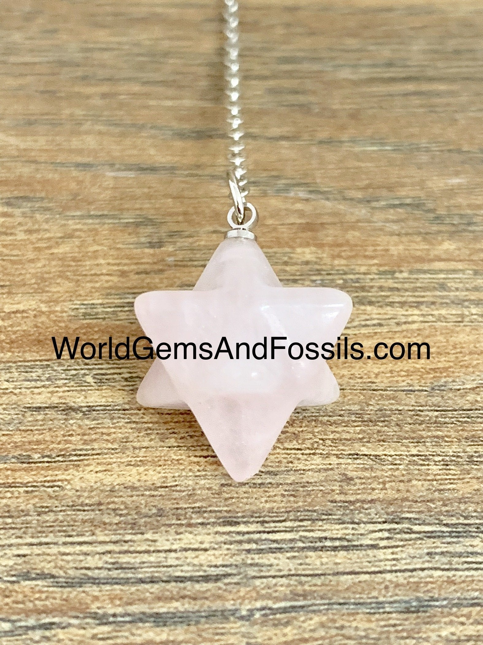 Rose Quartz Merkabah Pendulums