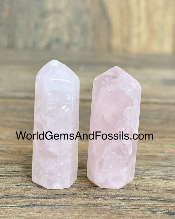 Rose Quartz Points Mini 1.2"-1.4"