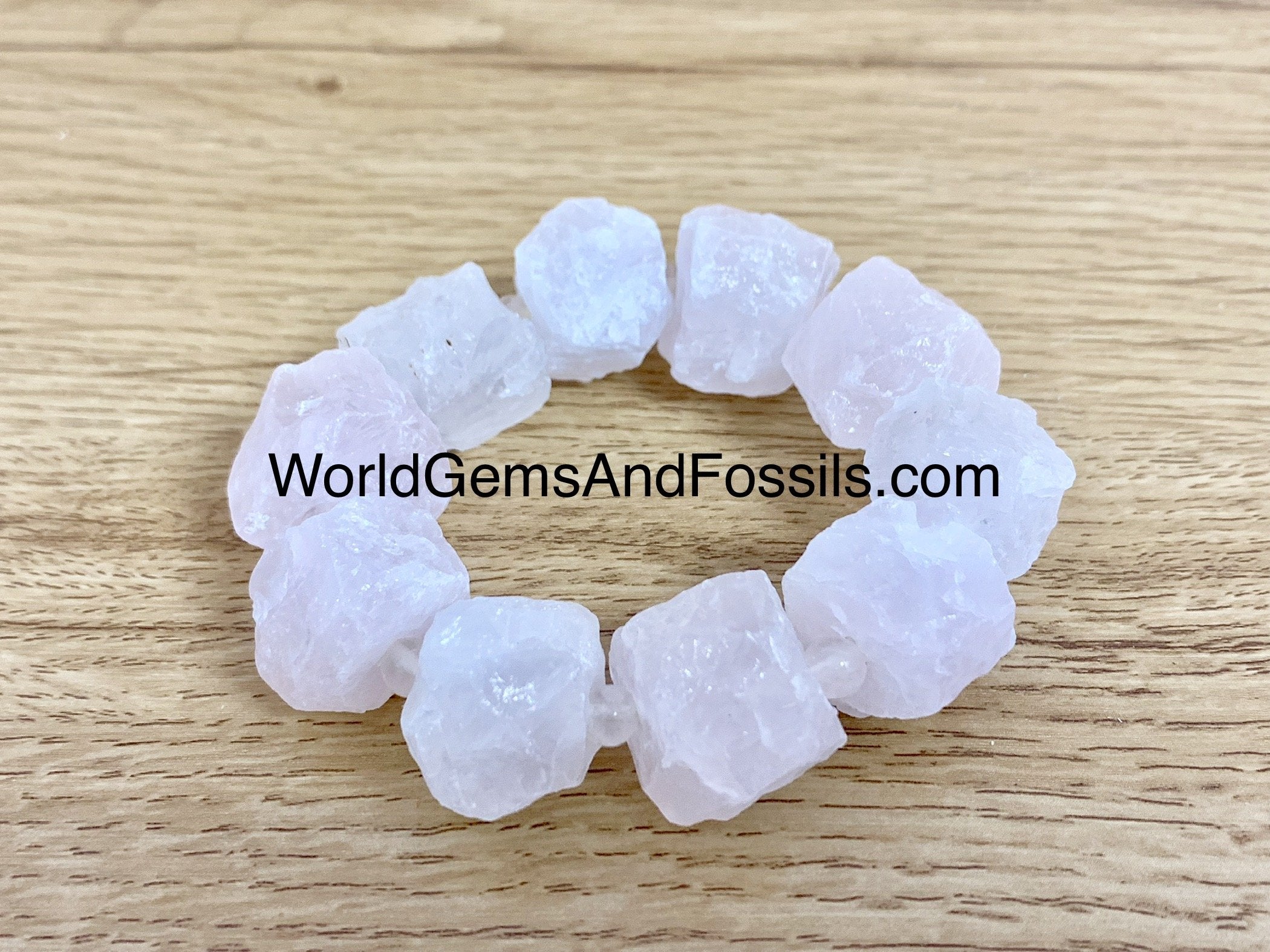 Rose Quartz Rough Bracelet