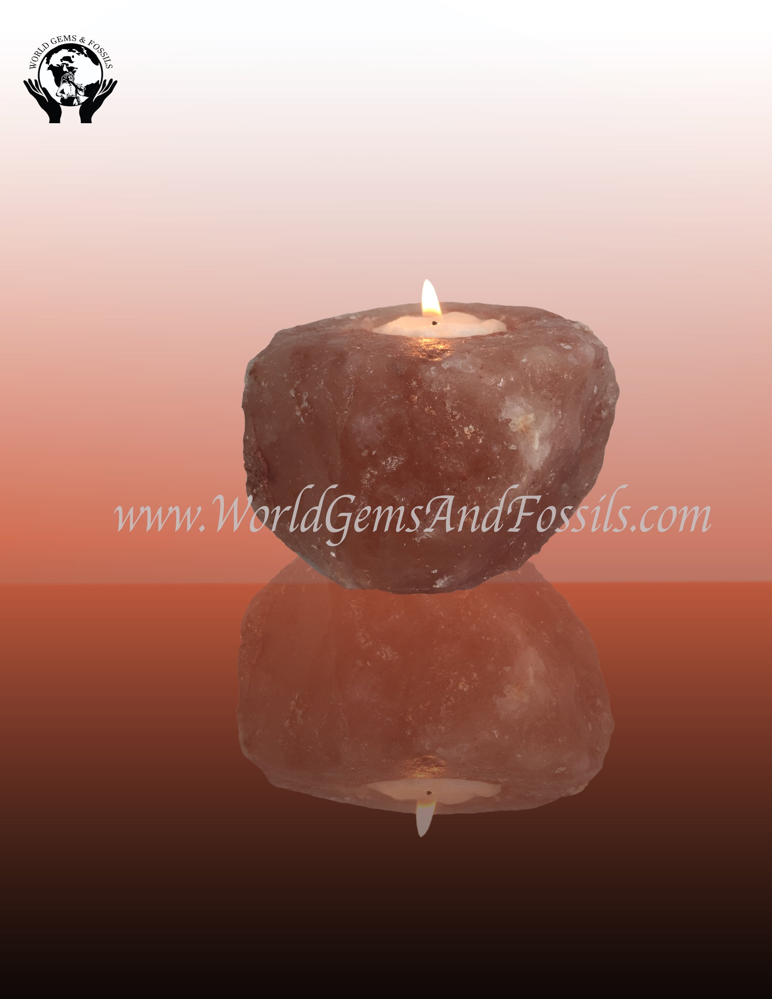 Rough Salt Candle Holders