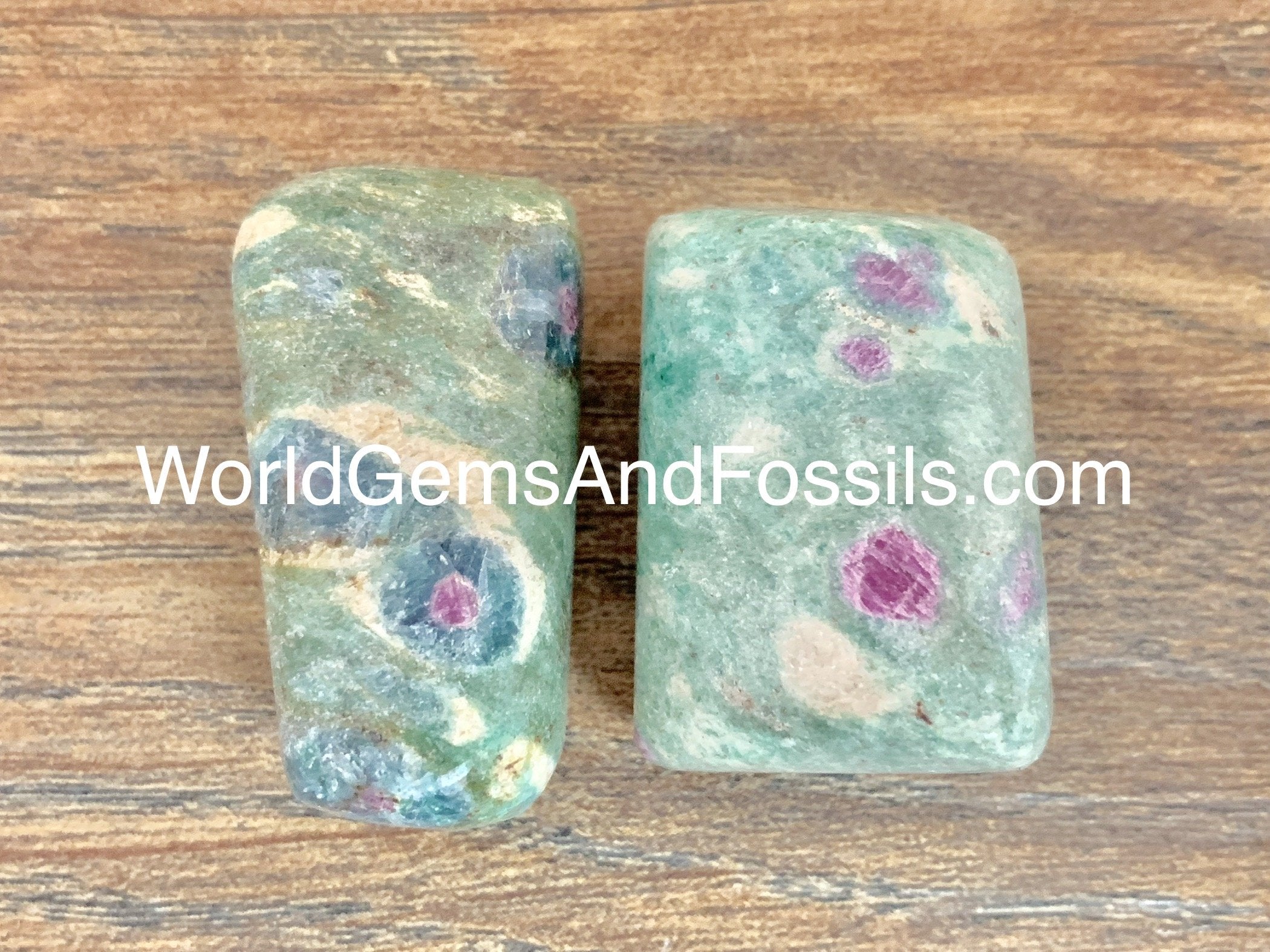 Ruby Fuschite Tumbled Stones 3pc Set