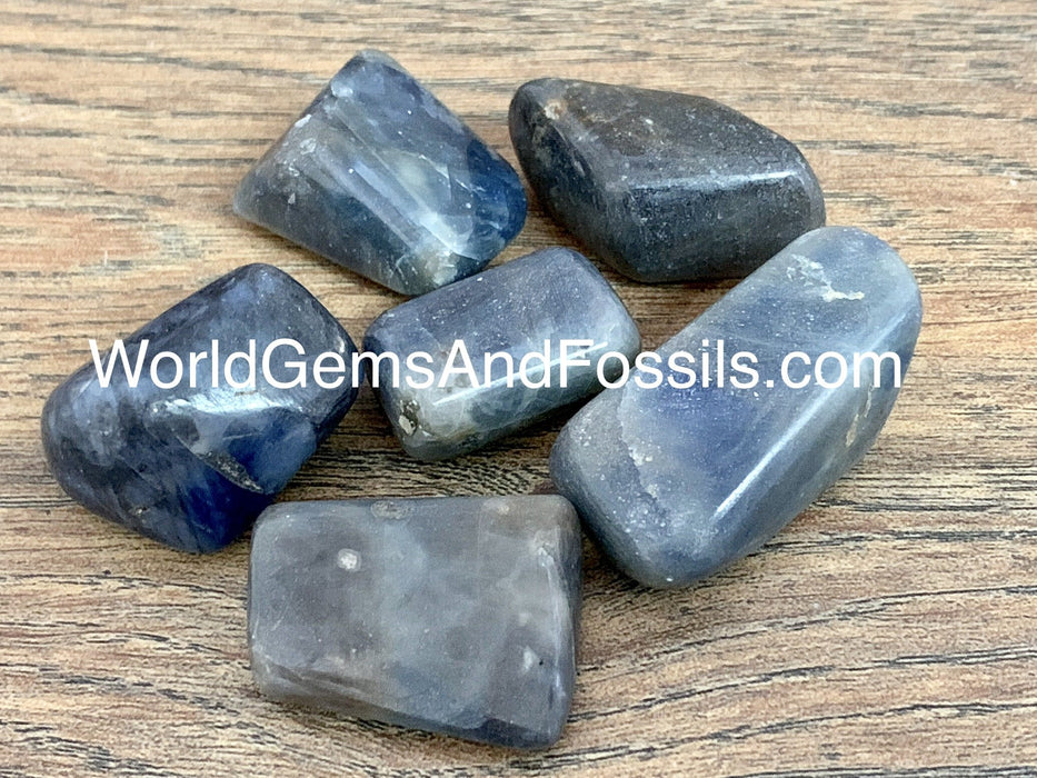 Sapphire Tumbled Stones 3pc Set