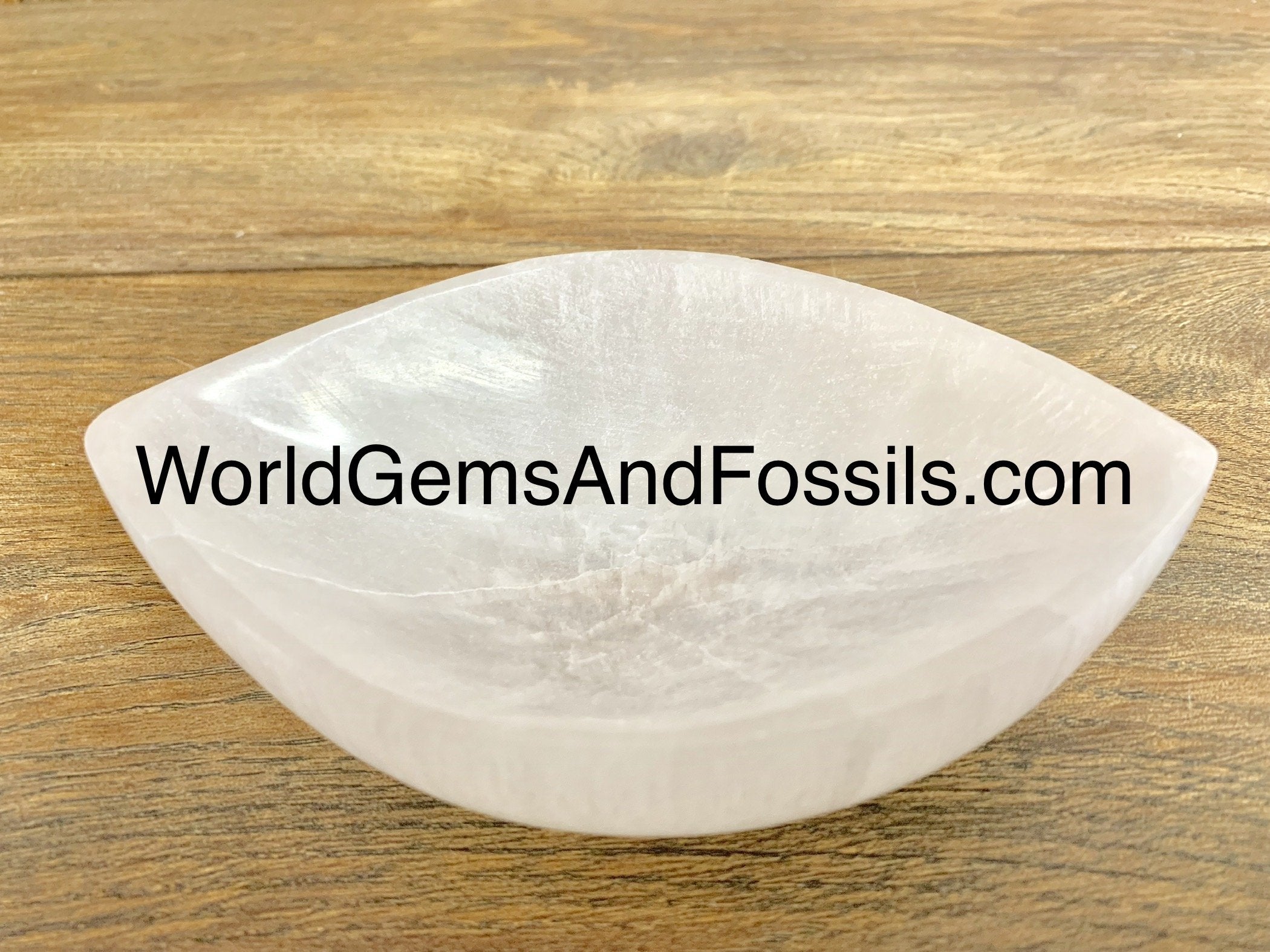 Selenite Bowls Eye Shape