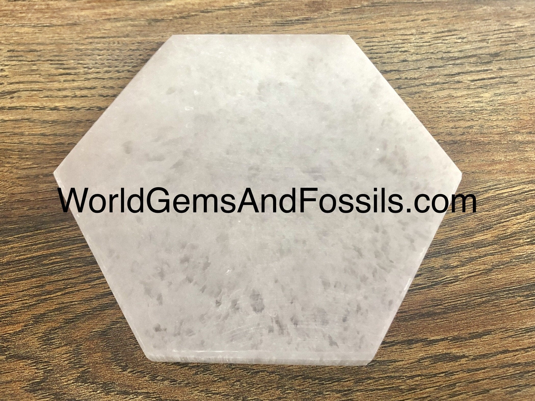 Selenite Plates Hexagon