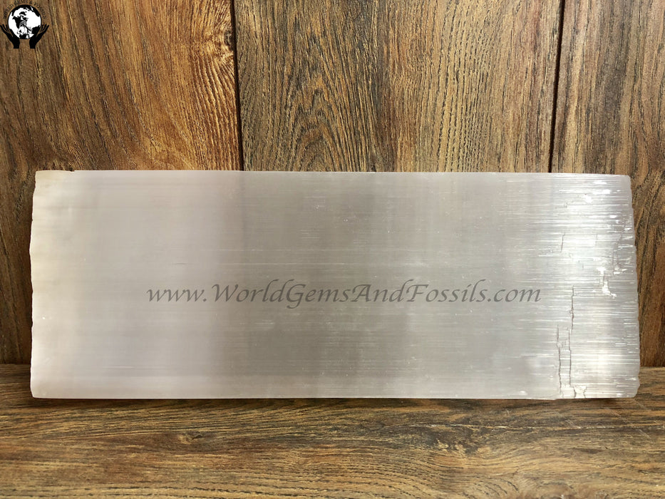 Selenite Plate Rectangular 12" x 5"