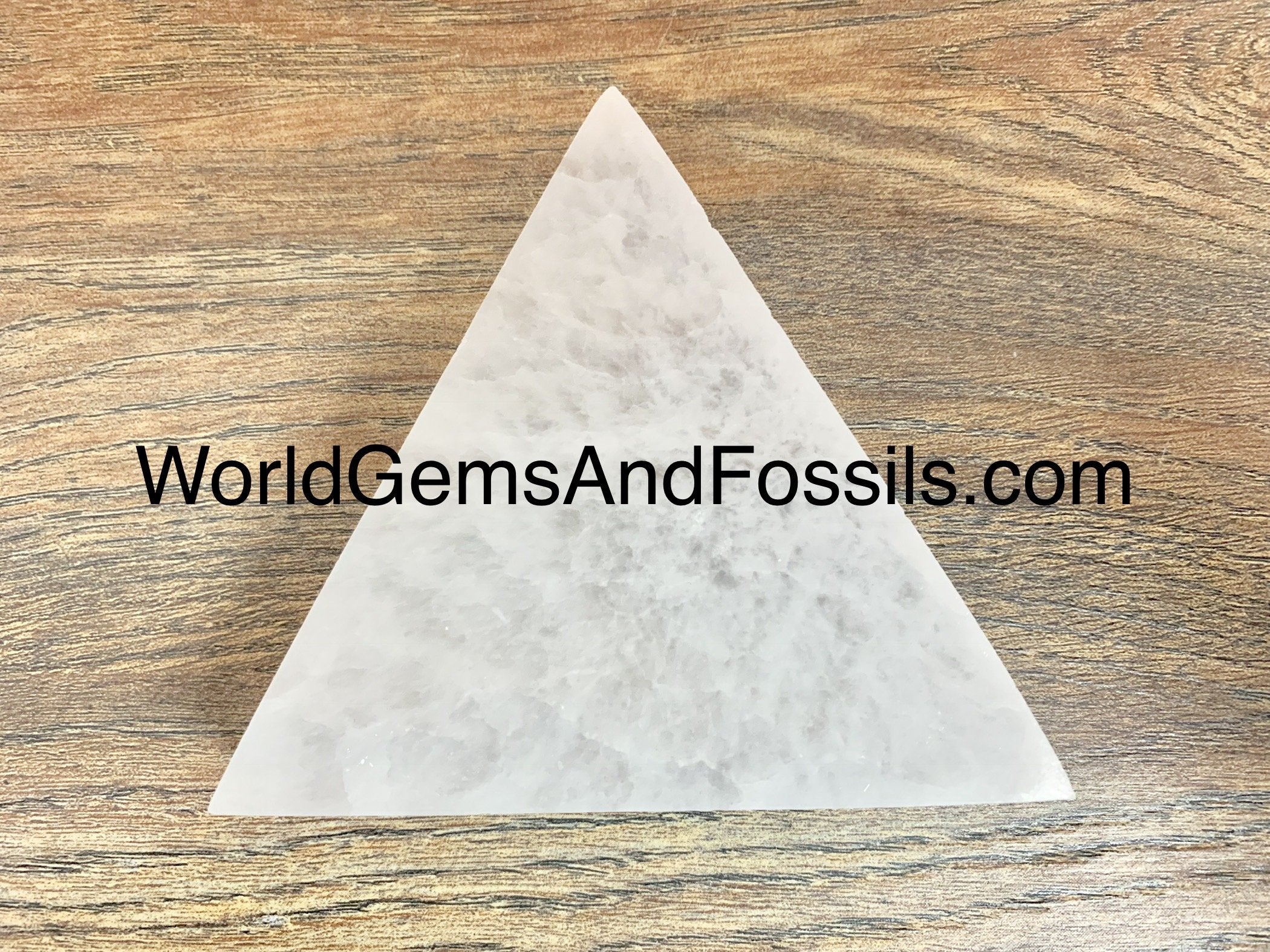 Selenite Plates Triangle 4"