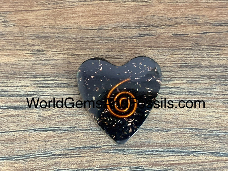 Shungite Orgone Cell Phone Plates Stickers Heart