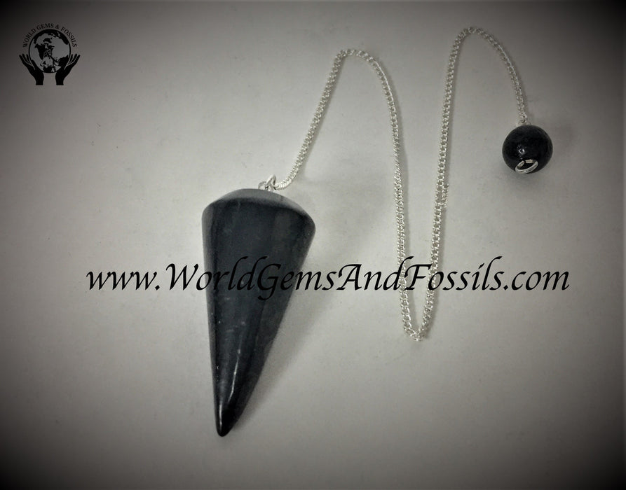 Shungite Smooth Cone Pendulums