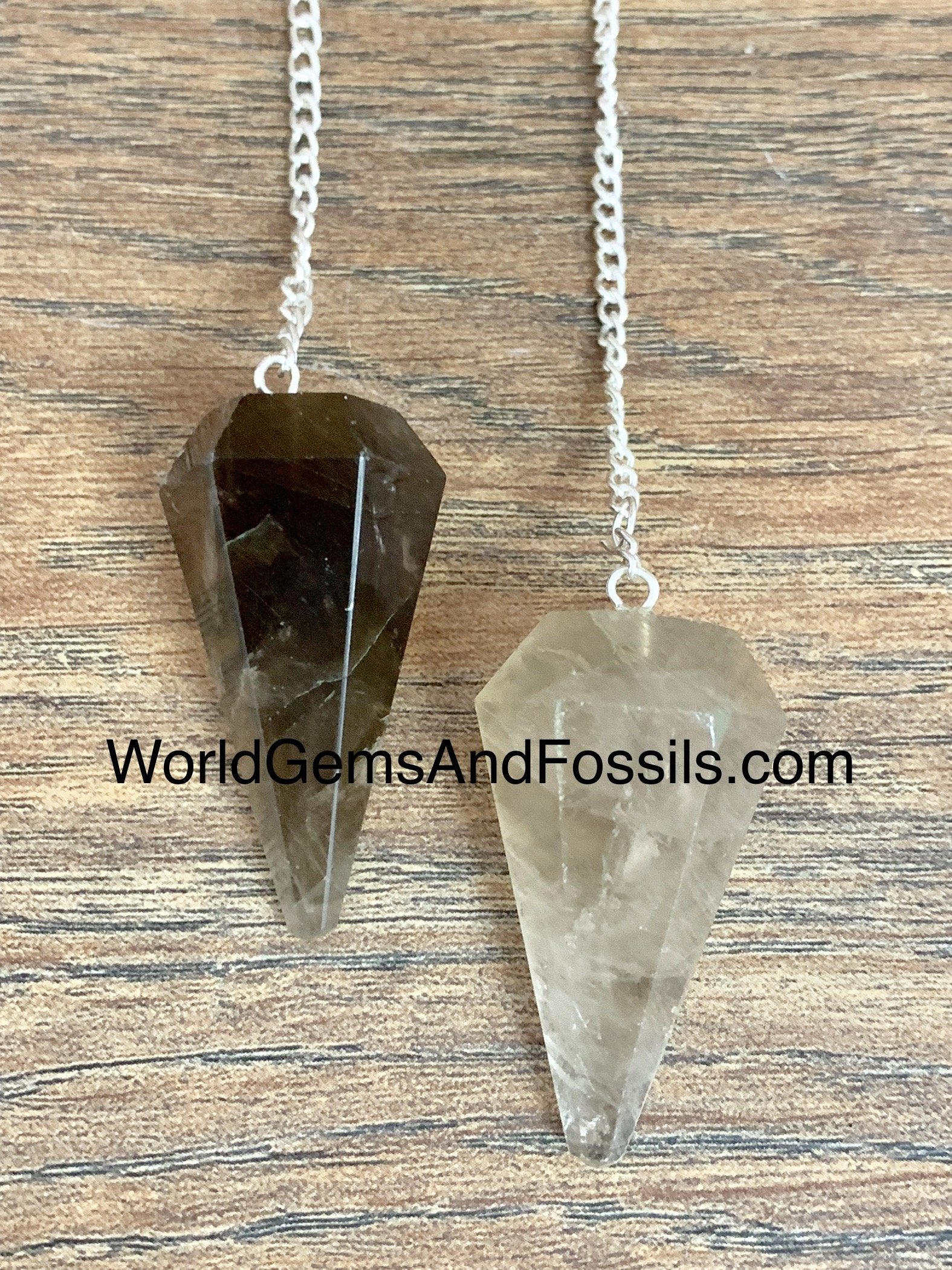 Smoky Quartz Pendulums