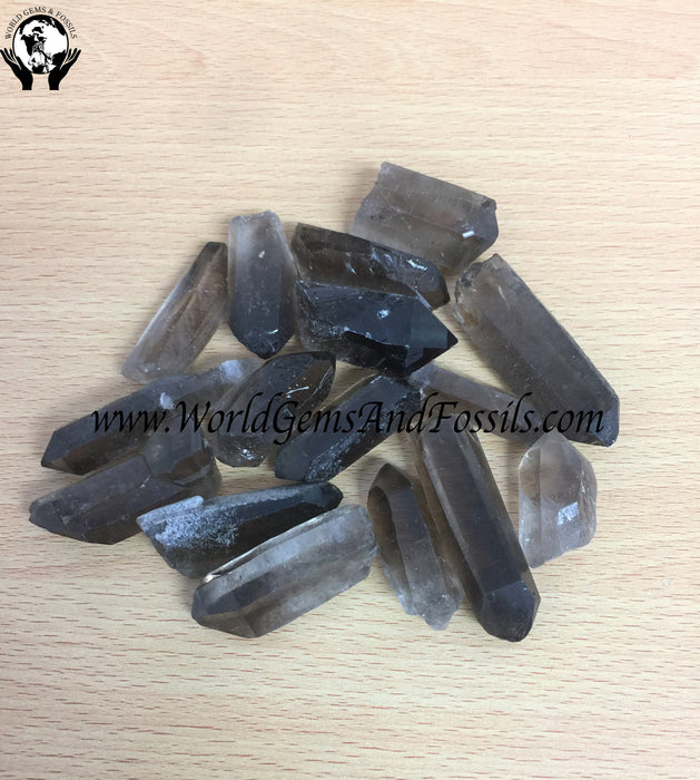 Smoky Quartz Point Natural 1 lb  1"-2"