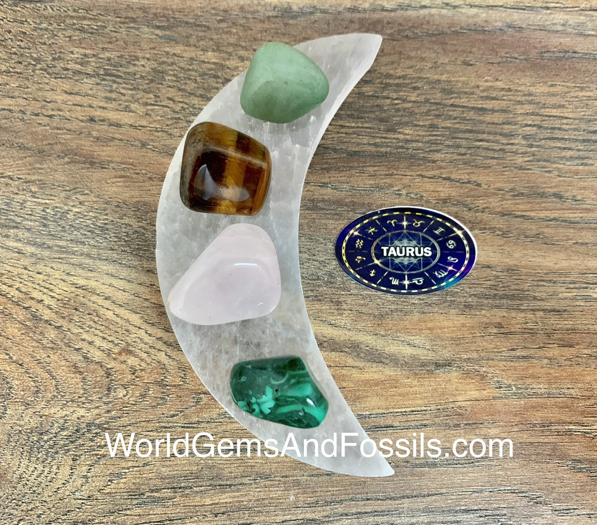 Tarus Zodiac Sign Crystal Moon Set