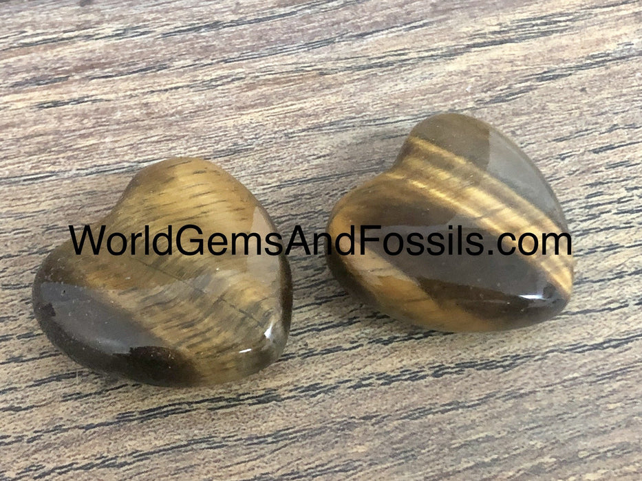 Tiger Eye Heart 30mm