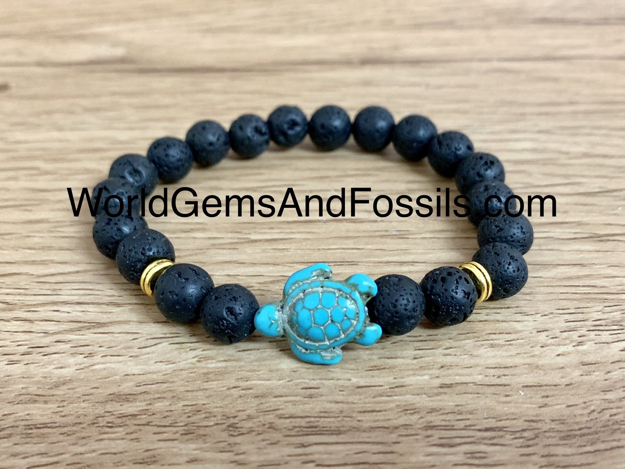 Turtle Lava Bracelet