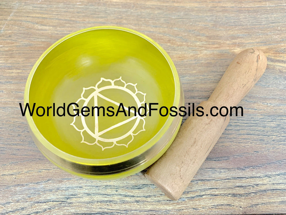 Yellow Chakra Singing Bowls 3.9"